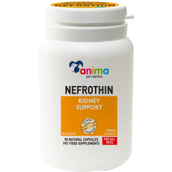 Συμπλήρωμα Διατροφής Anima Pet Nefrothin 90 Κάψουλες για Σκύλους και Γάτες