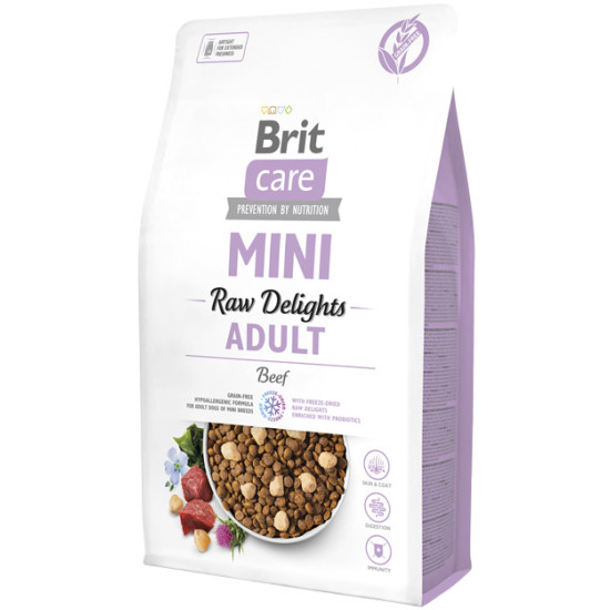 Brit Care Mini DOG Freeze Dried Raw Delights Beef 2kg