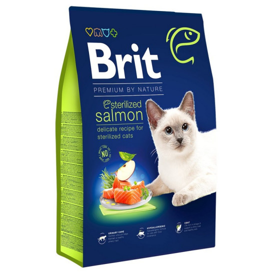 Brit Premium By Nature CAT Sterilized Salmon 8kg