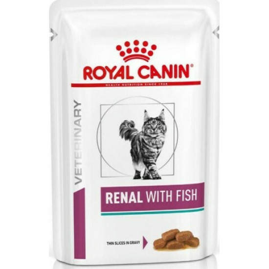 Royal Canin - Renal Fish κομματάκια σε σάλτσα CAT (φακελάκι) 85gr