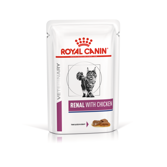 Royal Canin - Renal Chicken κομματάκια σε σάλτσα CAT (φακελάκι) 85gr